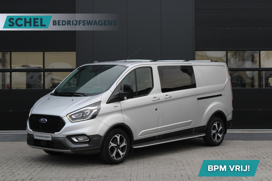 Ford Transit Custom 320 2.0 TDCI L2H1 Active DC 2x Schuifdeur - Trekhaak - Stoelverwarming - ACC - Blindspot - Carplay - Bi-Xenon - Rijklaar