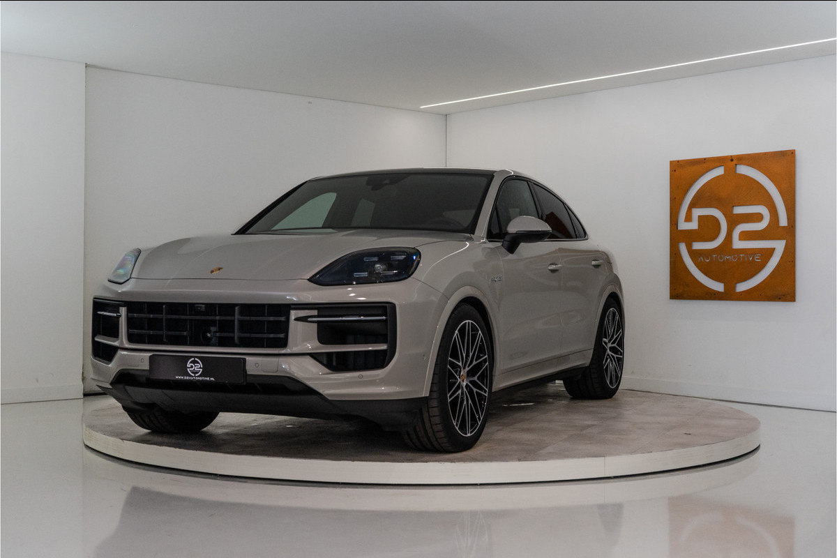 Porsche Cayenne Coupé 3.0 E-Hybrid 462PK | Cashmere | Pano | Bose | Lucht | Trekhaak | Chrono | VOL! Fabrieksgarantie