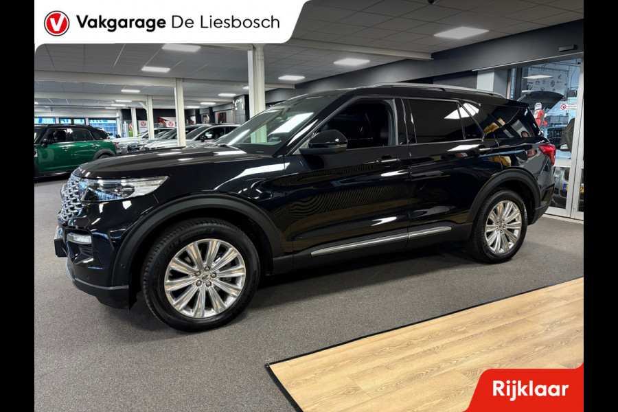 Ford Explorer 3.0 V6 EcoBoost PHEV Platinum 7 persoons / 360 camera / stoel verwarming + koeling / Panorama