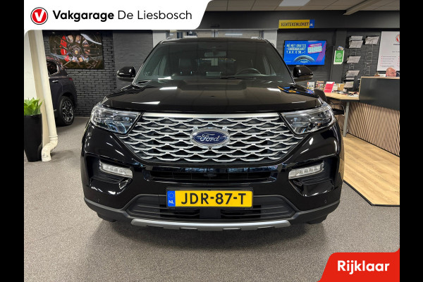 Ford Explorer 3.0 V6 EcoBoost PHEV Platinum 7 persoons / 360 camera / stoel verwarming + koeling / Panorama