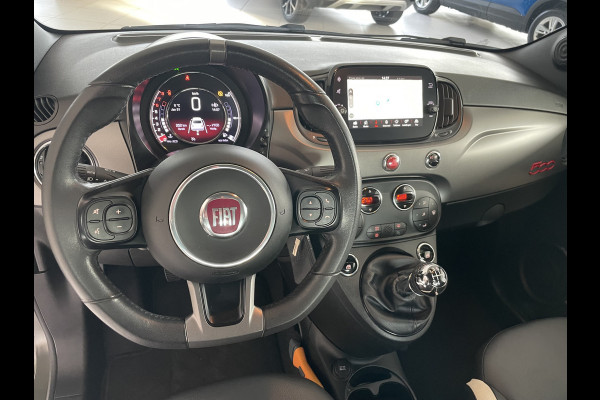 Fiat 500 0.9 TwinAir Turbo Sport Mat Groen Airco -  Cruise control - Bluetooth - Groot navigatiesysteem - Mistlampen voor - Licht metalen velgen 16 inch - Start/stop systeem - Stuur leder - Stuur multifunctioneel - Centrale deurvergrendeling met afstandsbediening
