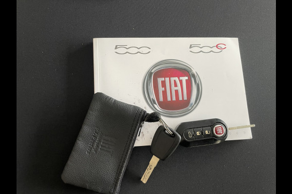 Fiat 500 0.9 TwinAir Turbo Sport Mat Groen Airco -  Cruise control - Bluetooth - Groot navigatiesysteem - Mistlampen voor - Licht metalen velgen 16 inch - Start/stop systeem - Stuur leder - Stuur multifunctioneel - Centrale deurvergrendeling met afstandsbediening