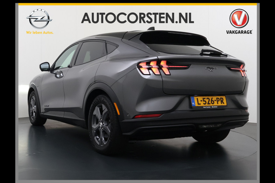 Ford Mustang Mach-E Extended RWD 98 kWh SOH 94% 294pk Pano-Dak Leer+8-weg-Elektr+Verwarmd+Geheugen 360-Camera Bang&Olufsen-HiFi Elektr.Achter Keyless Smartphone-key Dual-Ecc Ford-pass-Connect/Entry Speed-Assist Active-Breaking Blind-Spot-warning Driver-Alerd AB+  LMv LED-Lamp-v+a € 59.000 nieuw Orig.Nederlandse Auto 1e Eigenaar WLTP 610km