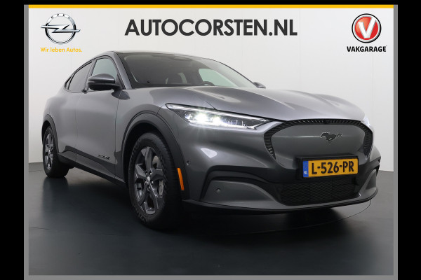 Ford Mustang Mach-E Extended RWD 98 kWh SOH 94% 294pk Pano-Dak Leer+8-weg-Elektr+Verwarmd+Geheugen 360-Camera Bang&Olufsen-HiFi Elektr.Achter Keyless Smartphone-key Dual-Ecc Ford-pass-Connect/Entry Speed-Assist Active-Breaking Blind-Spot-warning Driver-Alerd AB+  LMv LED-Lamp-v+a € 59.000 nieuw Orig.Nederlandse Auto 1e Eigenaar WLTP 610km