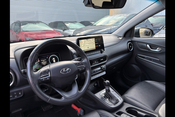 Hyundai Kona 1.6 GDI HEV Premium Sky | Trekhaak | Head Up | Leder | Adapt. cr. | Prijs Rijklaar!!