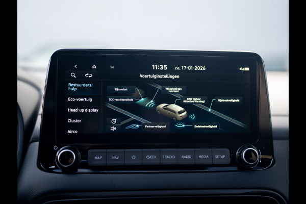 Hyundai Kona 1.6 GDI HEV Premium Sky | Trekhaak | Head Up | Leder | Adapt. cr. | Prijs Rijklaar!!