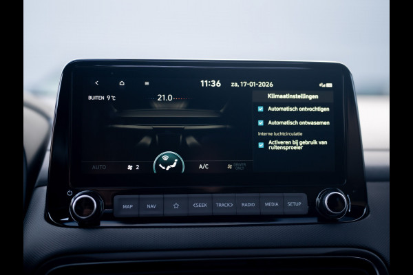 Hyundai Kona 1.6 GDI HEV Premium Sky | Trekhaak | Head Up | Leder | Adapt. cr. | Prijs Rijklaar!!