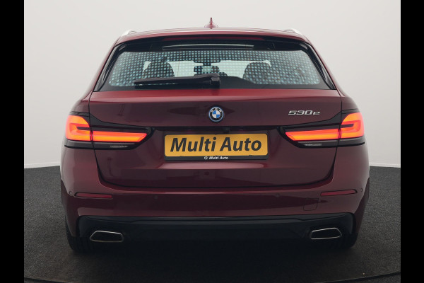 BMW 5 Serie Touring 530e Individual Plug In Hybrid 293pk Dealer O.H Aventurinrot Metallic PHEV | Panodak | Luxe Lederen Comfortzetels Memory & Ventilatie | Laser LED | Adaptive Cruise | Head Up | Harman Kardon | Keyless |