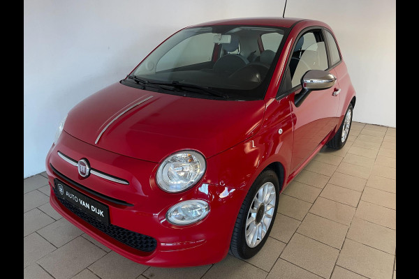 Fiat 500 1.0 TwinAir PopStar AIRCO ELEK RAMEN CHROOM SPIEGELS CENT VERG VELGEN LAGE KM STAND ZEER NETTE AUTO