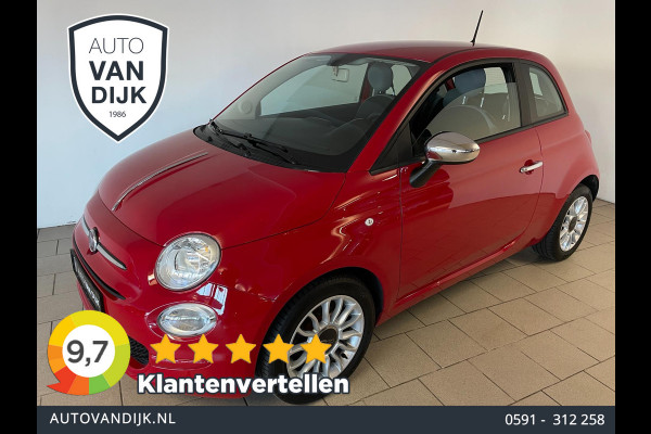 Fiat 500 1.0 TwinAir PopStar AIRCO ELEK RAMEN CHROOM SPIEGELS CENT VERG VELGEN LAGE KM STAND ZEER NETTE AUTO