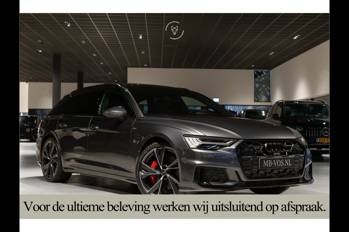 Audi A6 Avant 55 TFSI e quattro Pro Line S Competition B&O 3D|Sportstoelen+|Comfortsleutel|HUD|Fijnnappa|21"|Zwart optiek