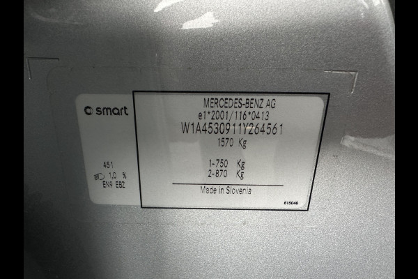 Smart Forfour EQ Comfort 18 kWh [ 3-Fase ] {SOH-96%} Aut. *HEATED-COMFORTSEATS | DAB+ | AIRCO | CRUISE | 15''ALU | PRIVACY-GLASS*