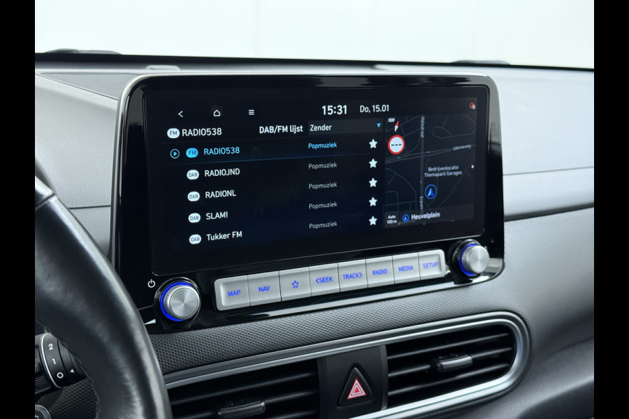 Hyundai Kona EV 64kWh SOH 100% Leer Warmtepomp Camera Adap. Cruise + stop&go Apple Carplay Android Comfort Ecc Pdc Navi Isofix DAB Led Lmv 17" Lane Assist FCA Keyless 1e Eigenaar Origineel Nederlandse Auto € 45.000 nieuw !