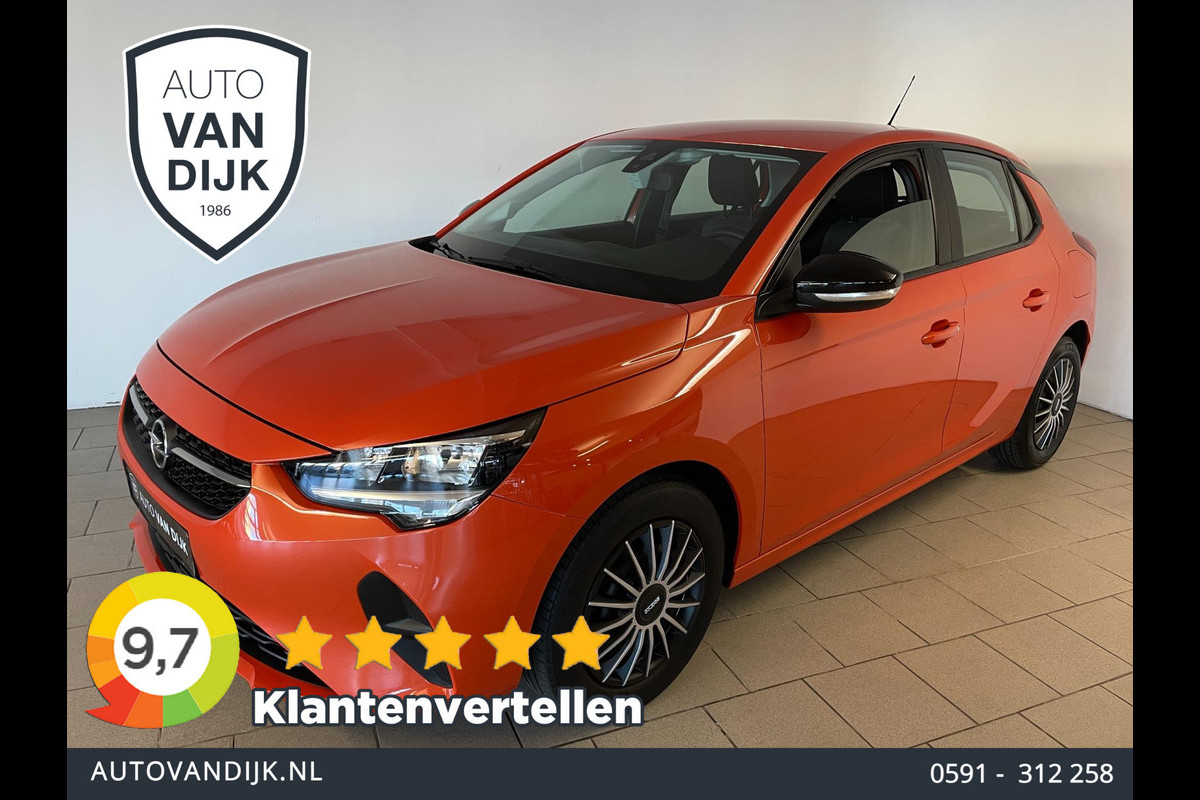 Opel Corsa 1.2 Edition AIRCO CRUISE NAVI VIA APP PARELMOER ORANJE APPLE CARPLAY ANDROID AUTO LAGE KM STAND NIEUWSTAAT