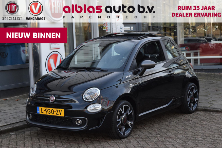 Fiat 500 1.0 Hybrid Sport|Schuifdak|Carplay|16"|Clima