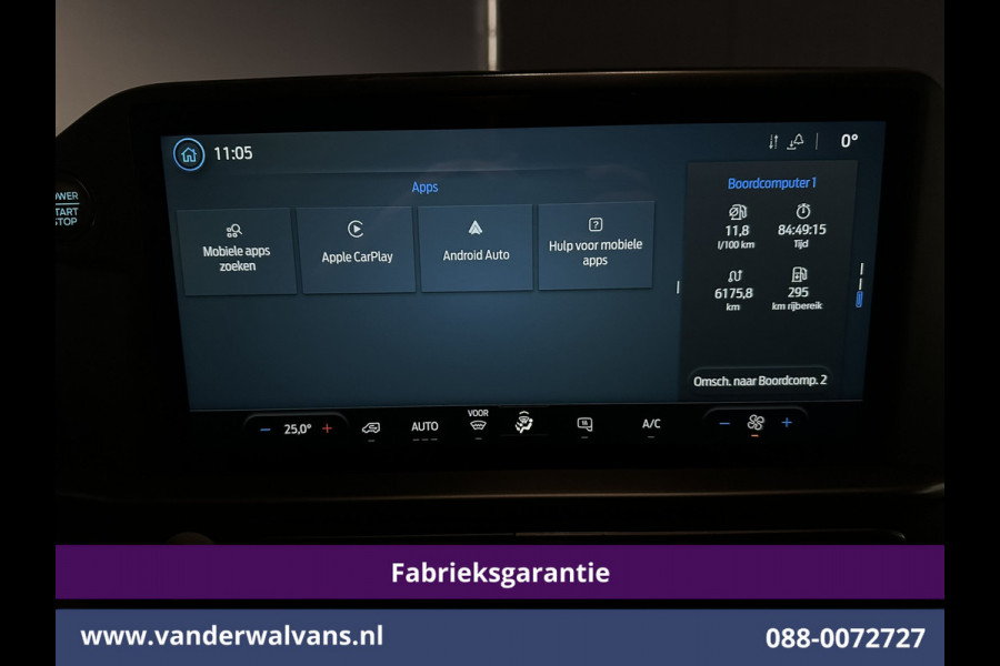 Ford Transit Custom 2.0 TDCI 111pk L2H1 Fabrieksgarantie Euro6 Airco | Camera | Apple Carplay | Cruisecontrol | LED Android Auto, Verwarmde voorruit, Parkeersensoren, Bijrijdersbank