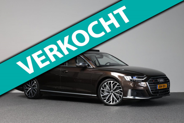 Audi S8 4.0 TFSI Quattro 571+PK BTW/ACHTERASBEST/KERAMISCH/B&O/SOFT/PANO/LEDER+MASSAGE/21" LMV/360 CAM/ACC/ECC/12 MND GARANTIE!