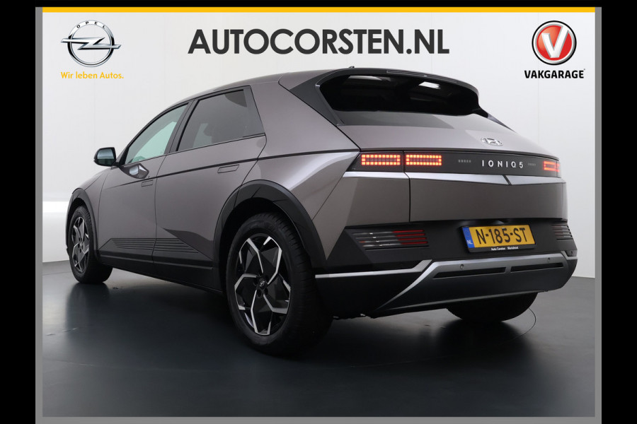 Hyundai IONIQ 5 58 kWh SOH 100% Leer 19"lm Camera Connect+ Warmtepomp Elektr.Stoelen+Stuur-Verwarmd Adaptive-Cruise- Head-up display Bose-HiFi N LED-v/a Blindspot Dodehoekass Grootlicht-assistent Subwoofer Ecall 800V Systeem V2L ondersteuning (3,6kw)