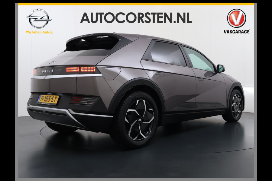 Hyundai IONIQ 5 58 kWh SOH 100% Leer 19"lm Camera Connect+ Warmtepomp Elektr.Stoelen+Stuur-Verwarmd Adaptive-Cruise- Head-up display Bose-HiFi N LED-v/a Blindspot Dodehoekass Grootlicht-assistent Subwoofer Ecall 800V Systeem V2L ondersteuning (3,6kw)
