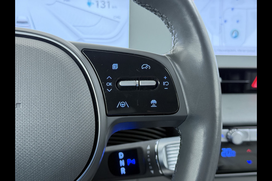 Hyundai IONIQ 5 58 kWh SOH 100% Leer 19"lm Camera Connect+ Warmtepomp Elektr.Stoelen+Stuur-Verwarmd Adaptive-Cruise- Head-up display Bose-HiFi N LED-v/a Blindspot Dodehoekass Grootlicht-assistent Subwoofer Ecall 800V Systeem V2L ondersteuning (3,6kw)
