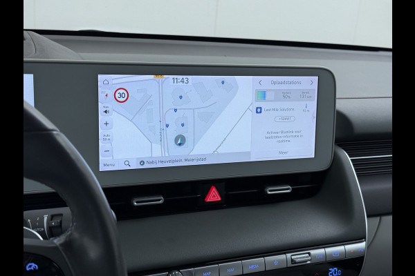 Hyundai IONIQ 5 58 kWh SOH 100% Leer 19"lm Camera Connect+ Warmtepomp Elektr.Stoelen+Stuur-Verwarmd Adaptive-Cruise- Head-up display Bose-HiFi N LED-v/a Blindspot Dodehoekass Grootlicht-assistent Subwoofer Ecall 800V Systeem V2L ondersteuning (3,6kw)