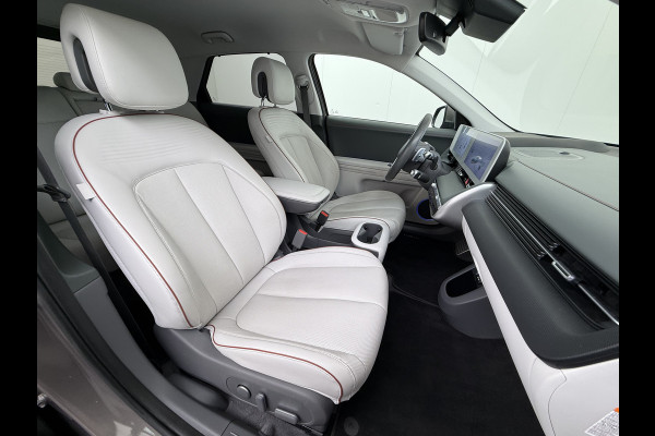 Hyundai IONIQ 5 58 kWh SOH 100% Leer 19"lm Camera Connect+ Warmtepomp Elektr.Stoelen+Stuur-Verwarmd Adaptive-Cruise- Head-up display Bose-HiFi N LED-v/a Blindspot Dodehoekass Grootlicht-assistent Subwoofer Ecall 800V Systeem V2L ondersteuning (3,6kw)