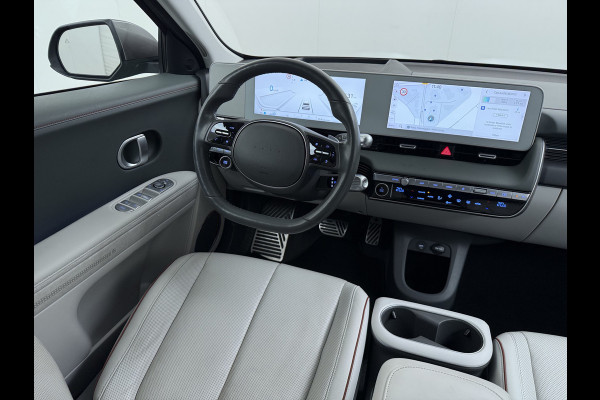 Hyundai IONIQ 5 58 kWh SOH 100% Leer 19"lm Camera Connect+ Warmtepomp Elektr.Stoelen+Stuur-Verwarmd Adaptive-Cruise- Head-up display Bose-HiFi N LED-v/a Blindspot Dodehoekass Grootlicht-assistent Subwoofer Ecall 800V Systeem V2L ondersteuning (3,6kw)