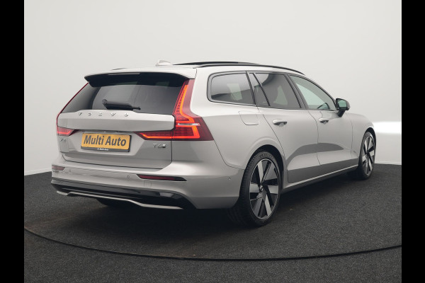 Volvo V60 T6 Recharge AWD LONG RANGE Plus Dark Plug In Hybrid 350pk Dealer O.H. PHEV | Panodak | Adaptive Cruise | 360 Camera | Head Up | Harman&Kardon | Lederen Sportstoelen Memory & Verwarmd | Google Assistent | Stuur Verwarmd | Apple Carplay | Keyless | Blis |