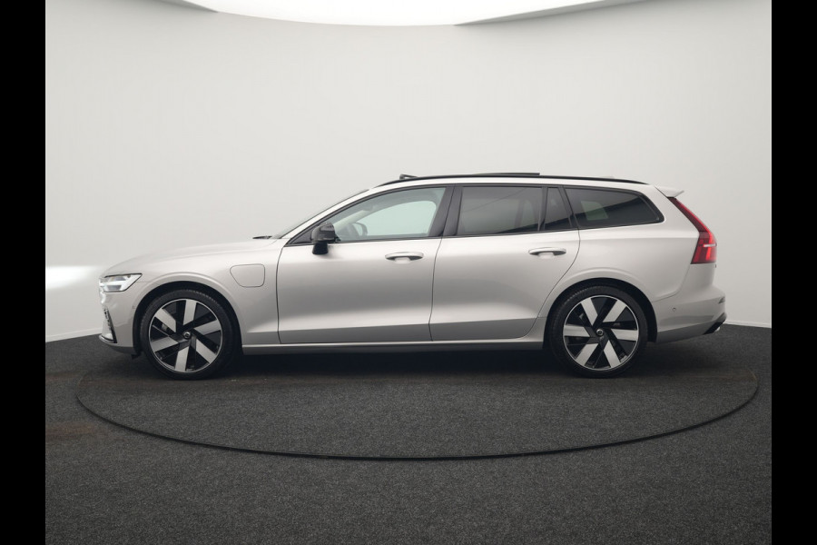 Volvo V60 T6 Recharge AWD LONG RANGE Plus Dark Plug In Hybrid 350pk Dealer O.H. PHEV | Panodak | Adaptive Cruise | 360 Camera | Head Up | Harman&Kardon | Lederen Sportstoelen Memory & Verwarmd | Google Assistent | Stuur Verwarmd | Apple Carplay | Keyless | Blis |