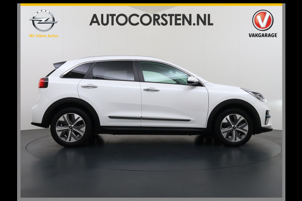Kia e-Niro 204pk ExecutiveLine 64kWh 3fase SOH 100% Warmtepomp Leer+Elektr.+Verwarmd+Gekoeld+Memory Adaptive-Cruise Navi Ecc Camera Apple C Stuurverwarming Lmv Privacy Glas DAB Vess Lane Assist Blind Spot 11kw thuisladen Origineel Nederlandse Auto Dealer Onderh. Zeer compleet €48.000 nieuw !
