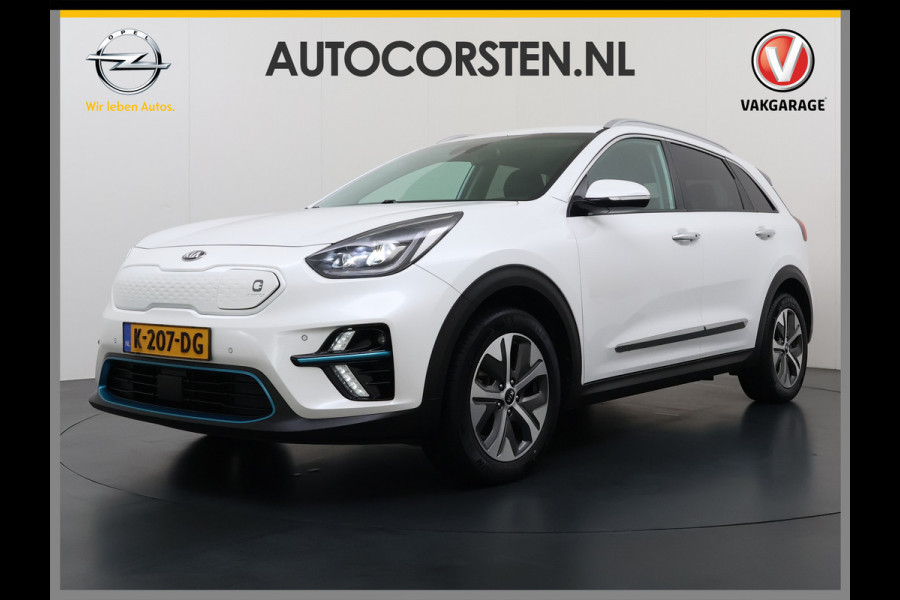 Kia e-Niro 204pk ExecutiveLine 64kWh 3fase SOH 100% Warmtepomp Leer+Elektr.+Verwarmd+Gekoeld+Memory Adaptive-Cruise Navi Ecc Camera Apple C Stuurverwarming Lmv Privacy Glas DAB Vess Lane Assist Blind Spot 11kw thuisladen Origineel Nederlandse Auto Dealer Onderh. Zeer compleet €48.000 nieuw !