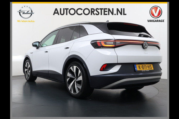 Volkswagen ID.4 204pk First 77kWh SOH 90% Leer/Alcantara Adap.Cruise Navi Ecc Camera Apple Carplay Android Pdc Lmv 20" Stoelverwarming Led Bordherkenning Voor-Klimatisering App-Connect  E-sound Front-Assist Origineel Nederlandse Auto Zeer Compleet 1e eigenaar