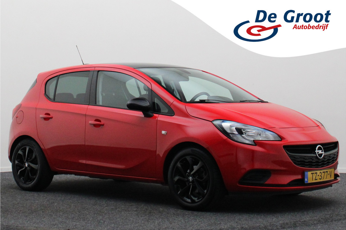 Opel Corsa 1.4 Black Edition Airco, Cruise, Apple Carplay, DAB, PDC, Elektrische Ramen, 16''