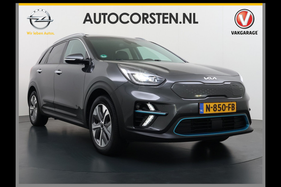 Kia e-Niro DynamicPlusLine 64kWh Elek.Glazen schuif-/kanteldak Trekhaak Adaptive-Cruise Camera Apple Carplay Android Auto Navi Ecc Stoel-Stuurverwarming Pdc Lane Assist VESS DAB Led Isofix Keyless 1e Eigenaar Origineel Nederlandse Auto Dealeronderhouden