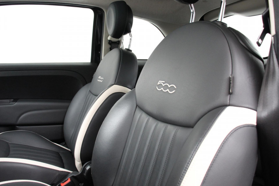 Fiat 500 1.2 Lounge Automaat | Navigatie | Lederen bekleding | Climate Control | Cruise Control | Parkeer Sensoren | Lichtmetalen velgen