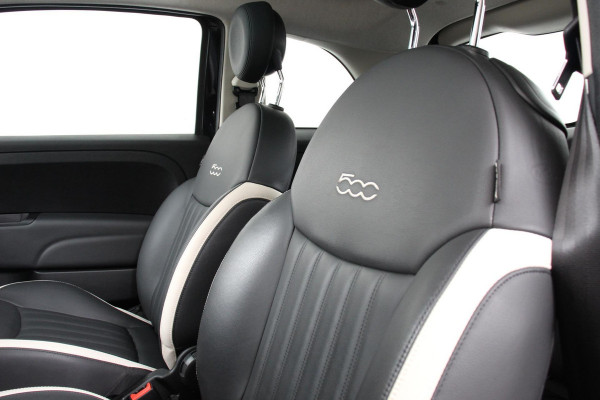 Fiat 500 1.2 Lounge Automaat | Navigatie | Lederen bekleding | Climate Control | Cruise Control | Parkeer Sensoren | Lichtmetalen velgen
