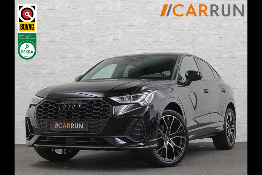Audi Q3 Sportback 35 TFSI S-Line Sportpack | Sfeerverlichting | Keyless-Entry | Full-LED | Black-Optic | Audi-Sound | Carplay | Virtual-Cockpit | Climate-Control | Draadloos Laden | Dodehoek | Lane Assist | Autom. Achterklep | Bovag garantie.