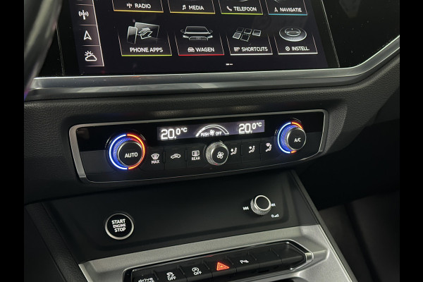 Audi Q3 Sportback 35 TFSI S-Line Sportpack | Sfeerverlichting | Keyless-Entry | Full-LED | Black-Optic | Audi-Sound | Carplay | Virtual-Cockpit | Climate-Control | Draadloos Laden | Dodehoek | Lane Assist | Autom. Achterklep | Bovag garantie.