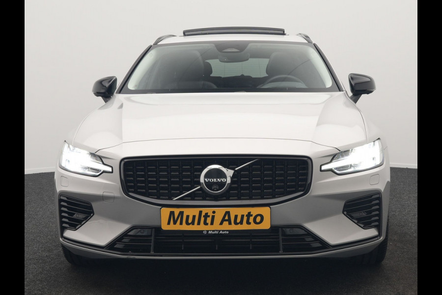 Volvo V60 T6 Recharge AWD LONG RANGE Plus Dark PHEV 350pk Dealer O.H. | Panodak | Adaptive Cruise | 360 Camera | Head Up | Harman&Kardon | Lederen Sportstoelen Memory & Verwarmd | Google Assistent | Stuur Verwarmd | Apple Carplay | Keyless | Blis | Plug In Hybr