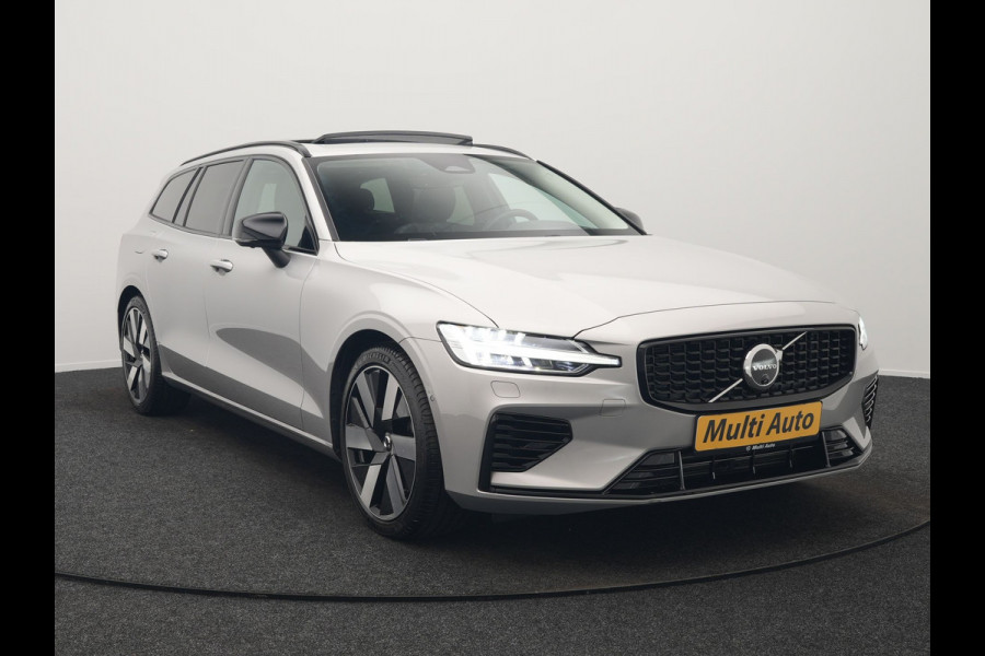 Volvo V60 T6 Recharge AWD LONG RANGE Plus Dark PHEV 350pk Dealer O.H. | Panodak | Adaptive Cruise | 360 Camera | Head Up | Harman&Kardon | Lederen Sportstoelen Memory & Verwarmd | Google Assistent | Stuur Verwarmd | Apple Carplay | Keyless | Blis | Plug In Hybr