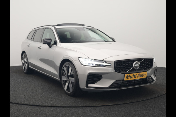Volvo V60 T6 Recharge AWD LONG RANGE Plus Dark PHEV 350pk Dealer O.H. | Panodak | Adaptive Cruise | 360 Camera | Head Up | Harman&Kardon | Lederen Sportstoelen Memory & Verwarmd | Google Assistent | Stuur Verwarmd | Apple Carplay | Keyless | Blis | Plug In Hybr