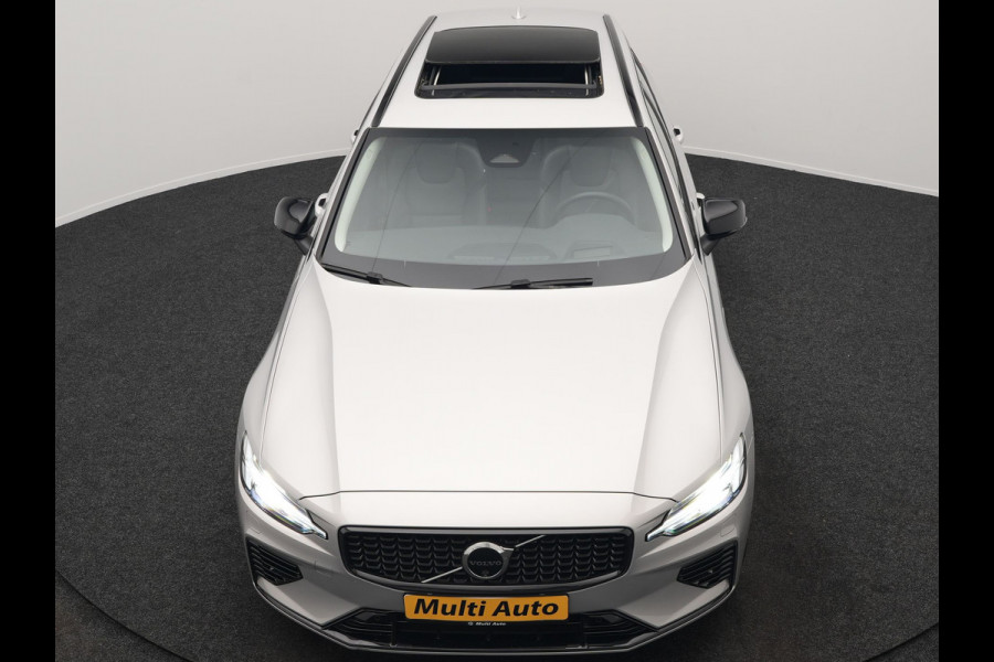 Volvo V60 T6 Recharge AWD LONG RANGE Plus Dark PHEV 350pk Dealer O.H. | Panodak | Adaptive Cruise | 360 Camera | Head Up | Harman&Kardon | Lederen Sportstoelen Memory & Verwarmd | Google Assistent | Stuur Verwarmd | Apple Carplay | Keyless | Blis | Plug In Hybr