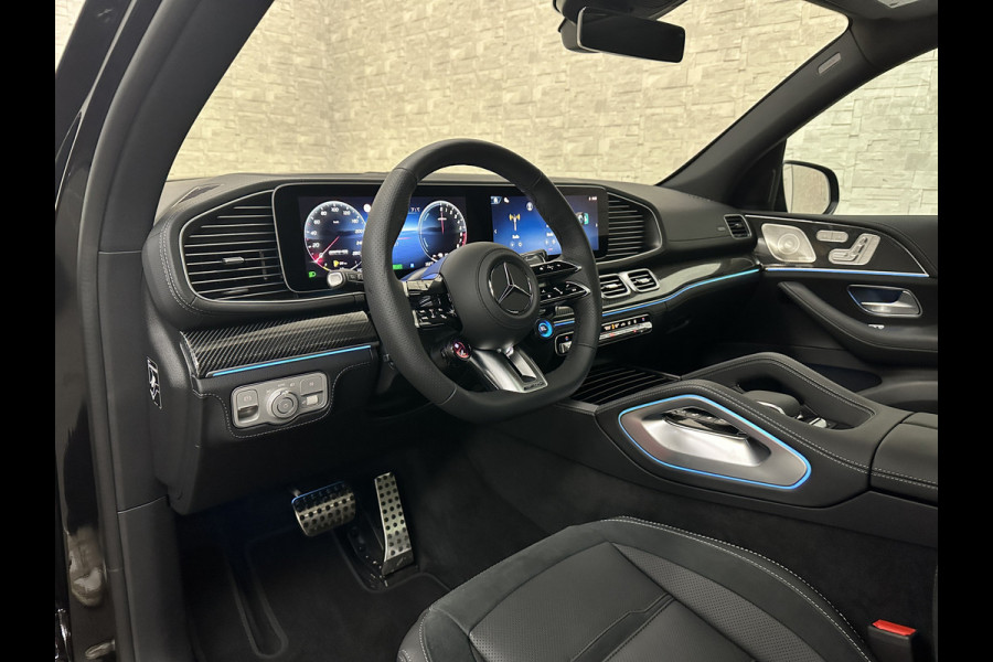 Mercedes-Benz GLE AMG 53 Hybrid 4MATIC+ | Nieuw! | Panorama | Massage | Soft-Close | ACC | 360 Camera | Stoelventilatie | Head-Up | Burmester | Trekhaak | Carbon | Stoelverwarming V+A | 4-Zone Clima | AMG Drive-Unit | ISO & Warmtewerend Glas | 22 Inch | Keyless-Go | Night-Pakket | Memory | Luchtvering | Parfumering | Carplay | Stuurverwarming | Rij assistent pakket + | Bekerhouder Clima | Draadloos Laden |