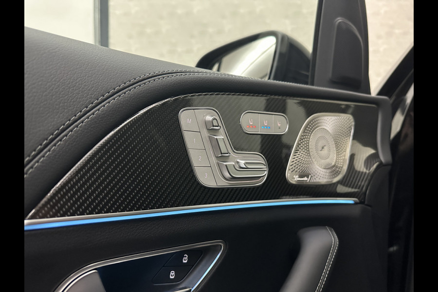 Mercedes-Benz GLE AMG 53 Hybrid 4MATIC+ | Nieuw! | Panorama | Massage | Soft-Close | ACC | 360 Camera | Stoelventilatie | Head-Up | Burmester | Trekhaak | Carbon | Stoelverwarming V+A | 4-Zone Clima | AMG Drive-Unit | ISO & Warmtewerend Glas | 22 Inch | Keyless-Go | Night-Pakket | Memory | Luchtvering | Parfumering | Carplay | Stuurverwarming | Rij assistent pakket + | Bekerhouder Clima | Draadloos Laden |