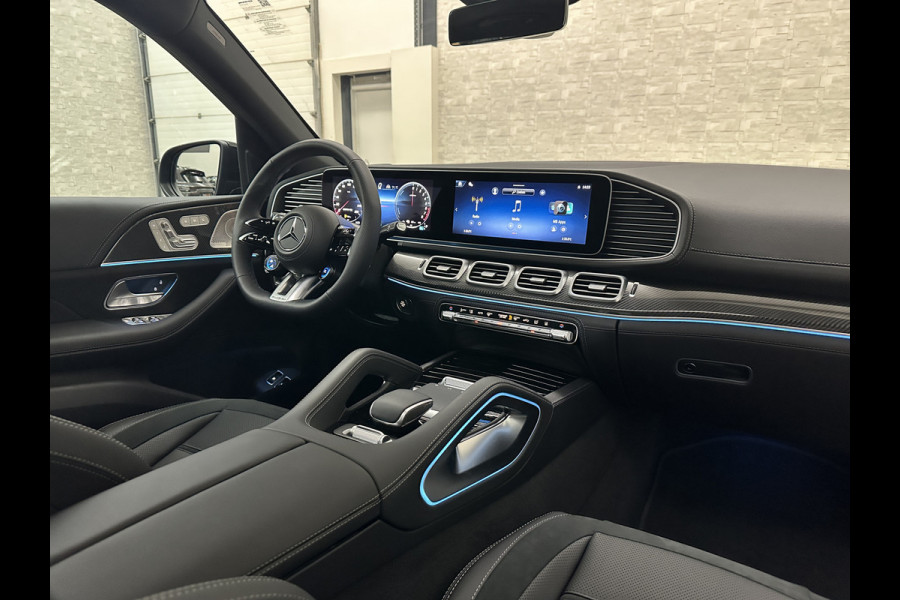 Mercedes-Benz GLE AMG 53 Hybrid 4MATIC+ | Nieuw! | Panorama | Massage | Soft-Close | ACC | 360 Camera | Stoelventilatie | Head-Up | Burmester | Trekhaak | Carbon | Stoelverwarming V+A | 4-Zone Clima | AMG Drive-Unit | ISO & Warmtewerend Glas | 22 Inch | Keyless-Go | Night-Pakket | Memory | Luchtvering | Parfumering | Carplay | Stuurverwarming | Rij assistent pakket + | Bekerhouder Clima | Draadloos Laden |