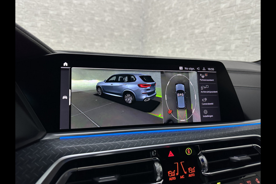 BMW X5 45e M-Stoelen | M-Performance | 360 Camera | ACC | Indiv. Leder | Harman-Kardon | Laser-LED | Keyless-Entry | Stoelventilatie | Head-Up | Memory | 21'' | Sfeerverlichting | Trekhaak | Luchtvering | Rij-Assistent Pro | Carplay | Black-Optic | Draadloos Laden.