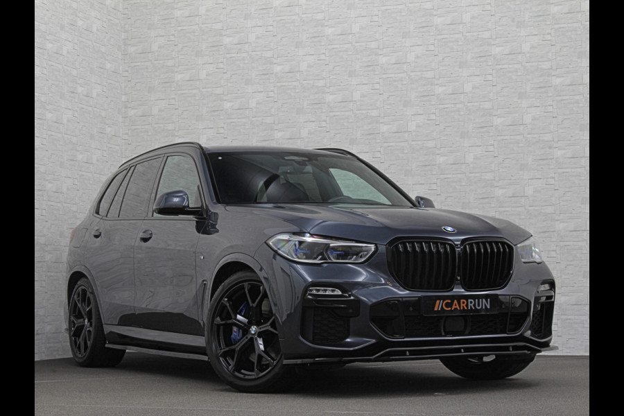 BMW X5 45e M-Stoelen | M-Performance | 360 Camera | ACC | Indiv. Leder | Harman-Kardon | Laser-LED | Keyless-Entry | Stoelventilatie | Head-Up | Memory | 21'' | Sfeerverlichting | Trekhaak | Luchtvering | Rij-Assistent Pro | Carplay | Black-Optic | Draadloos Laden.