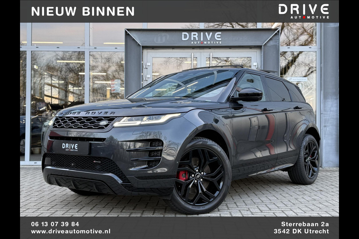 Land Rover Range Rover Evoque 1.5 P300e AWD R-Dynamic HSE Black Style|Schuif/kantel dak|Sfeer|Meridian|Matrix|Trekhaak