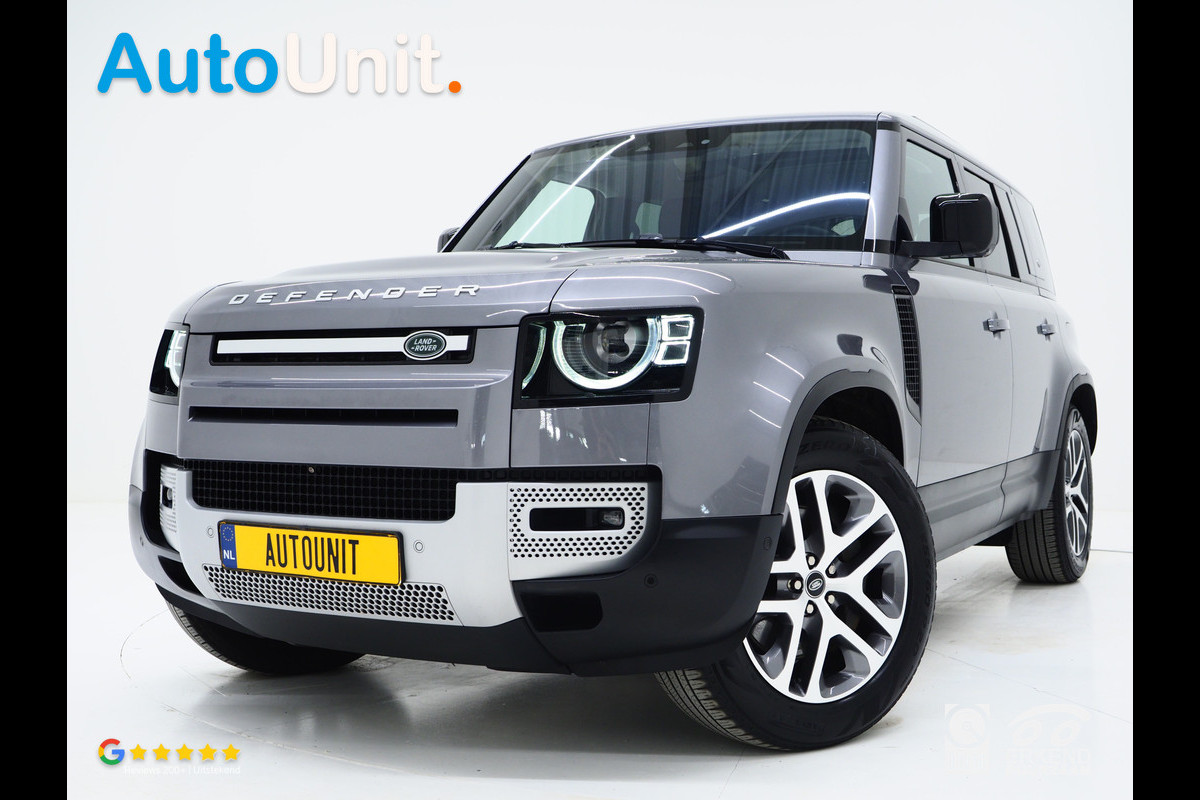 Land Rover Defender 110 2.0 P400e | Panoramadak | Luchtvering | Meridian | 360 | Keyless | Trekhaak | Leder | Carplay
