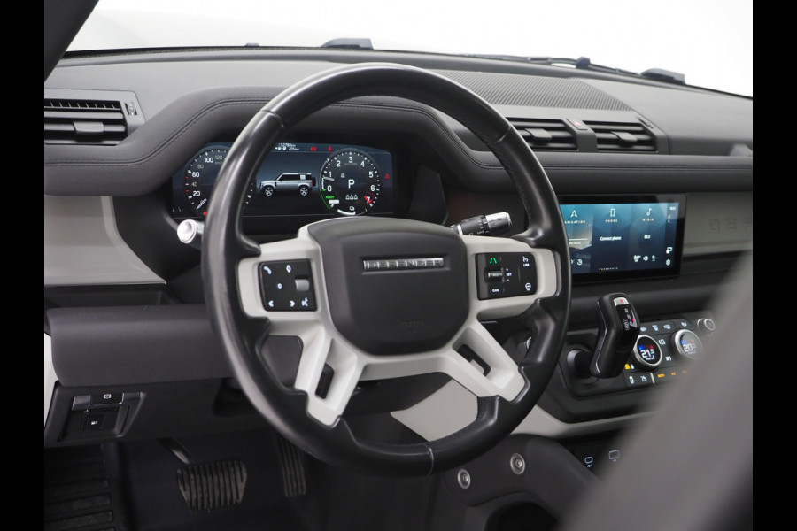 Land Rover Defender 110 2.0 P400e | Panoramadak | Luchtvering | Meridian | 360 | Keyless | Trekhaak | Leder | Carplay